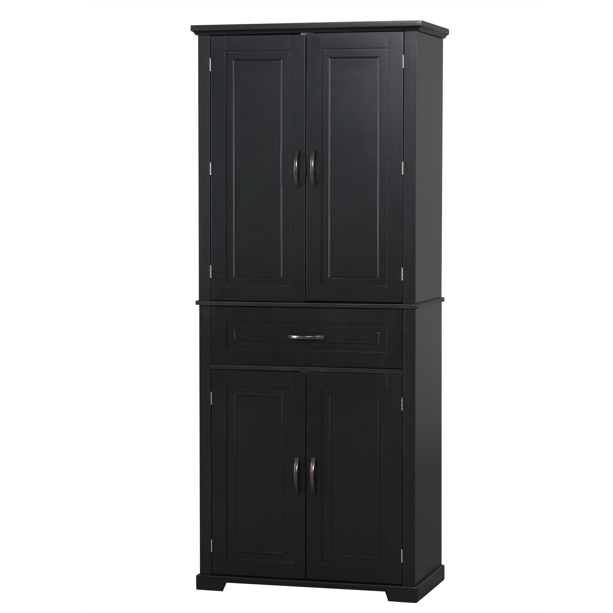 Bathroom Storage Cabinet With Doors And Drawer, Adjustable Shelf