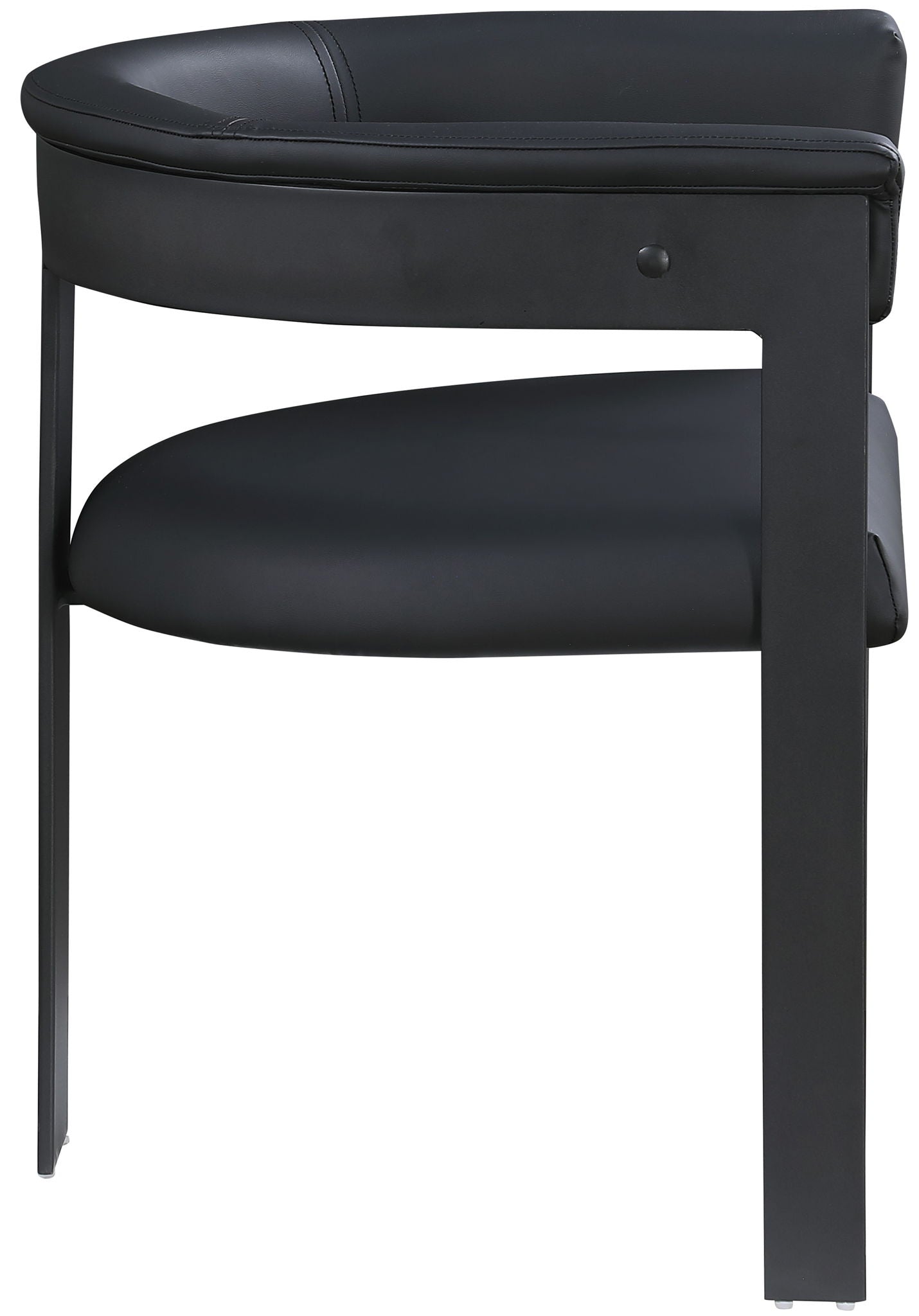 Romeo - Faux Leather Dining Chair With Black Base (Set of 2)