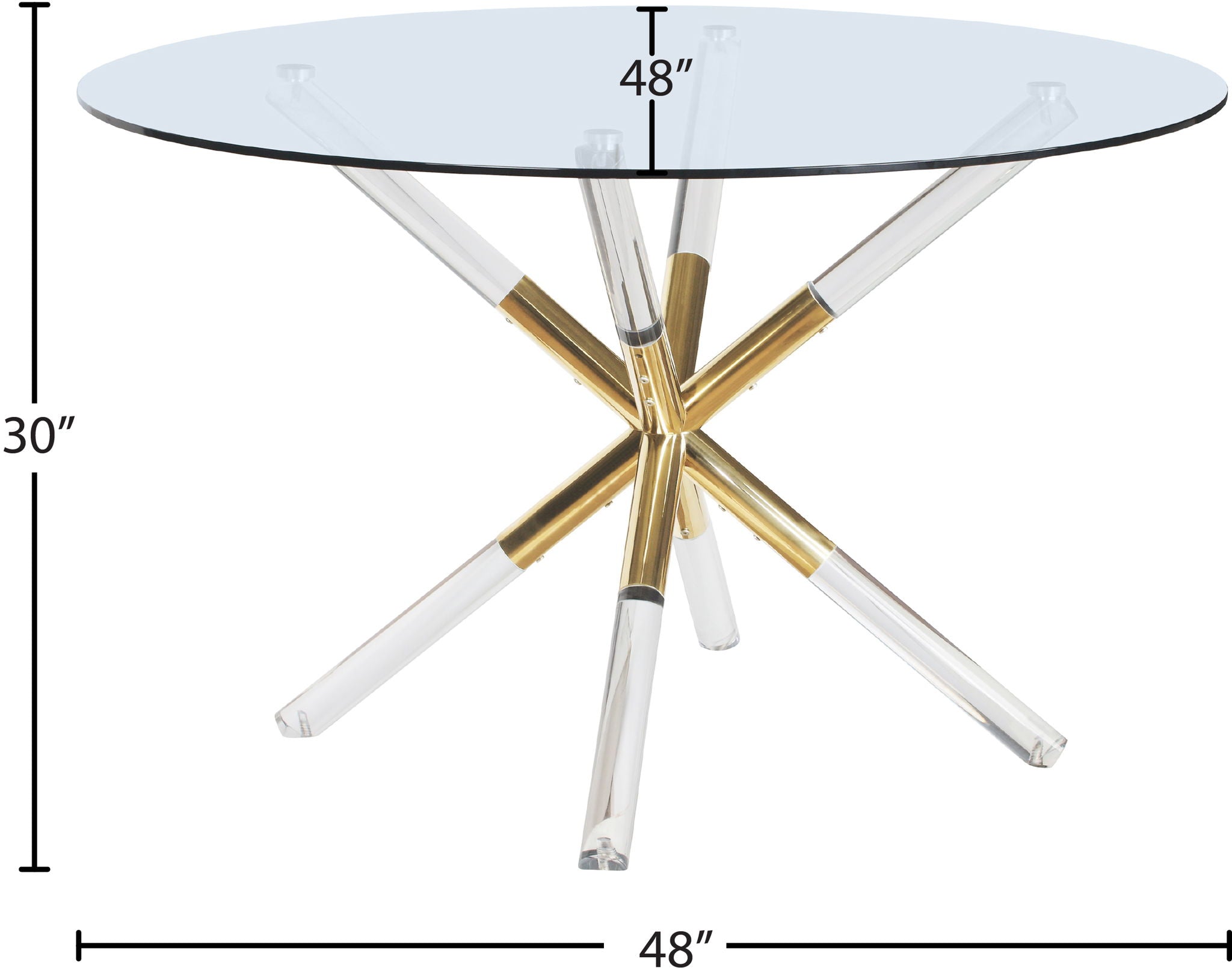 Mercury - Glass Dining Table - Pearl Silver