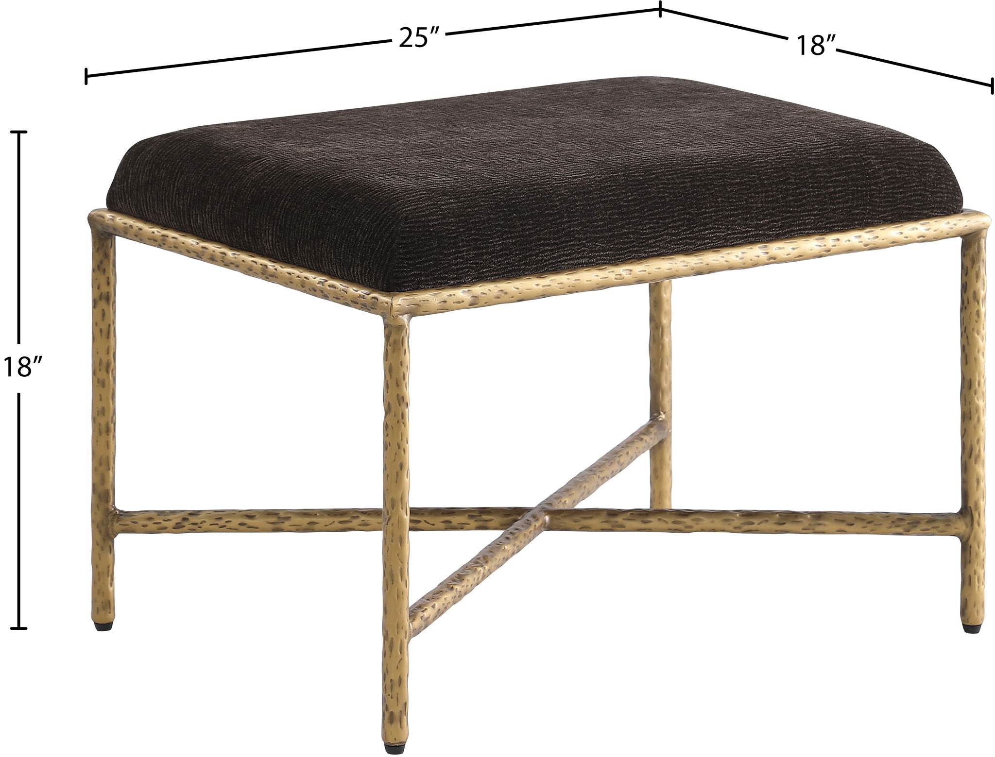 Valley - Bench With Gold Frame