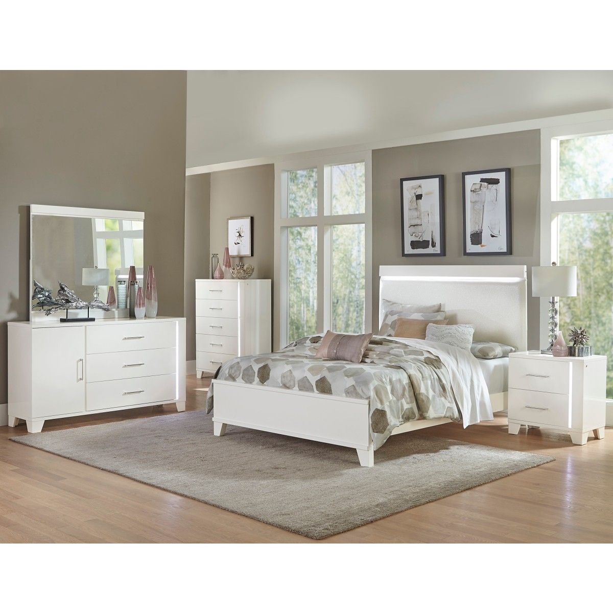 Kerren - Bed With LED Lighting