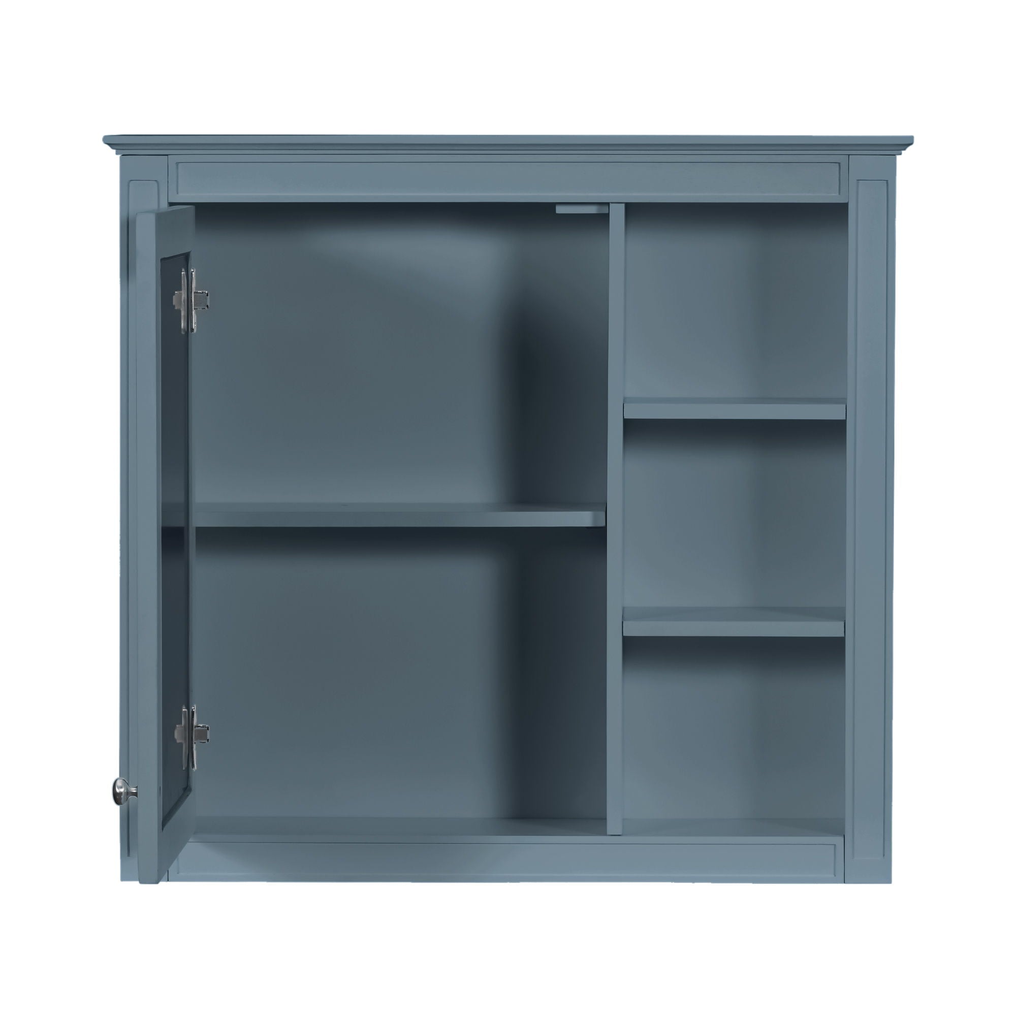 Bathroom Vanity With Medicine Cabinet, Royal Mirror Cabinet, Modern Bathroom Storage Cabinet With 2 Soft Closing Doors And 4 Drawers