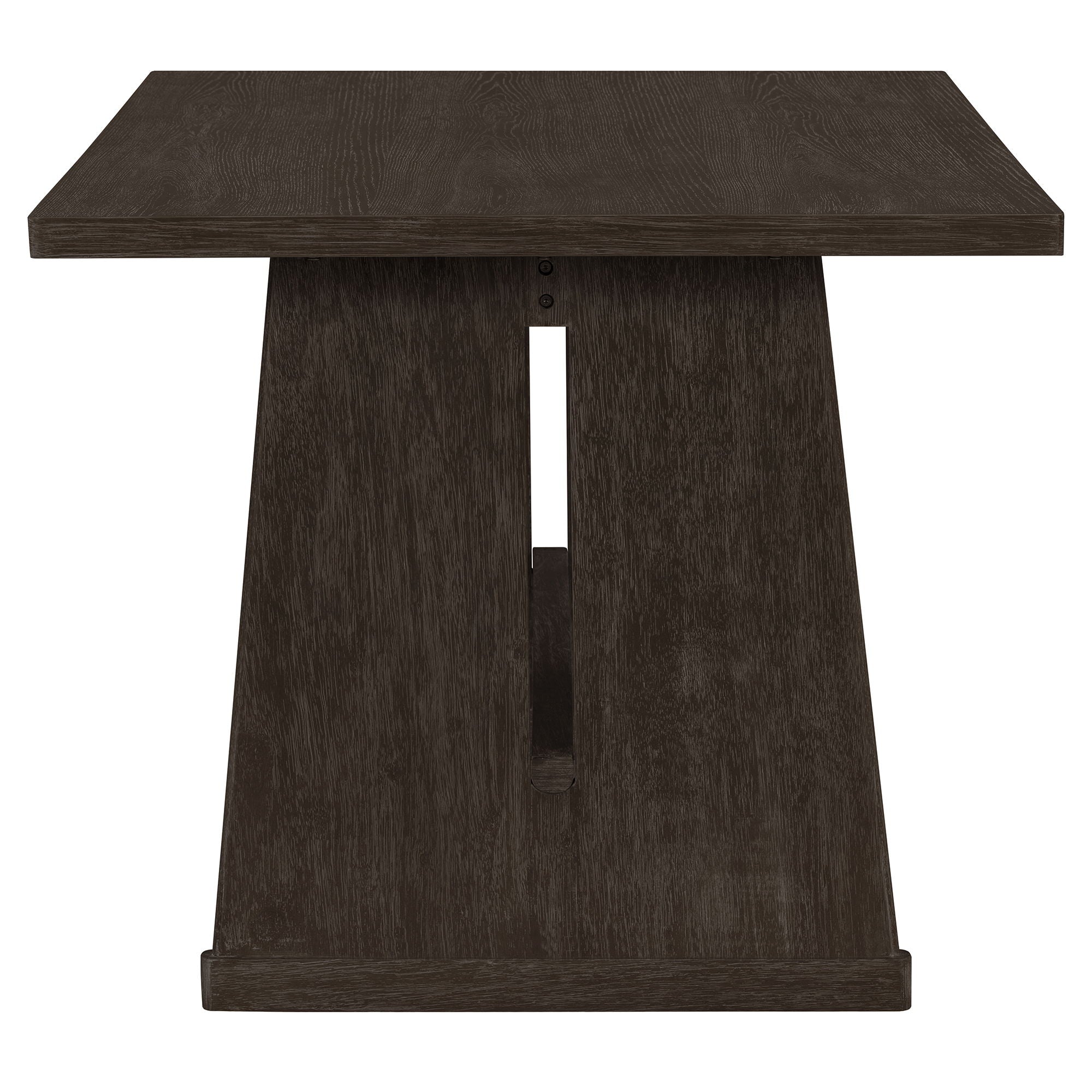 Dining Set With Rectangular Table, 4 Upholstered Chairs & 1 Padded Bench
