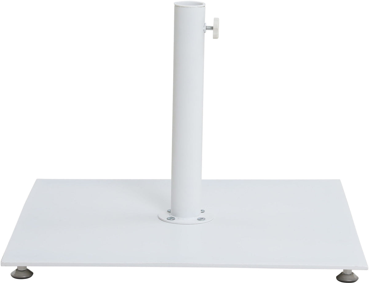 Amalfi - Aluminum Patio Umbrella - White Base / White Pole