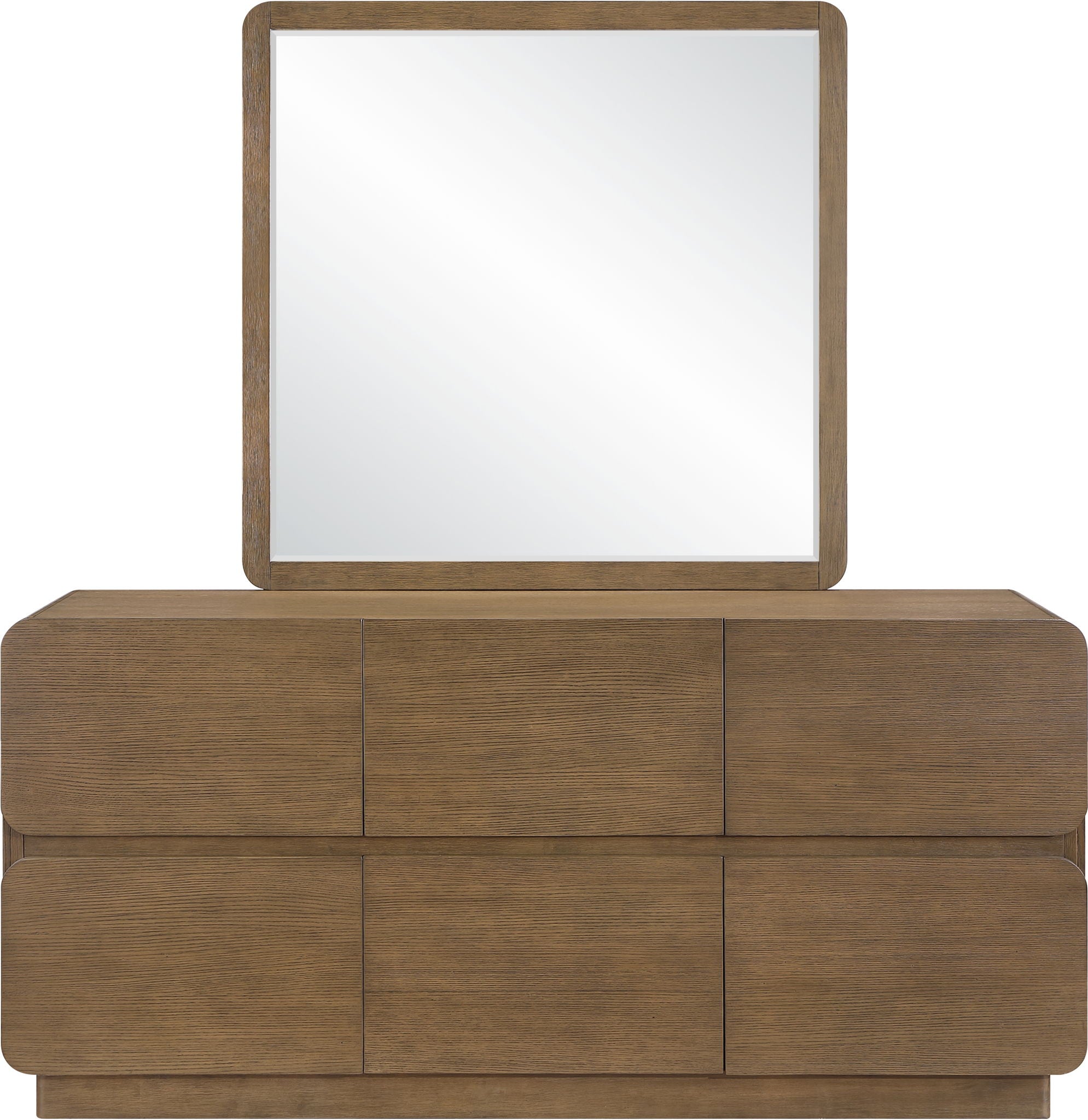 Adagio - Solid Wood And Oak Veneer Mirror