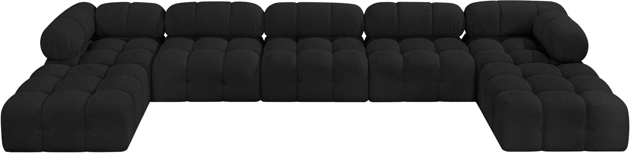 Ames - 7 Piece Fabric Modular U-Shaped Sectional