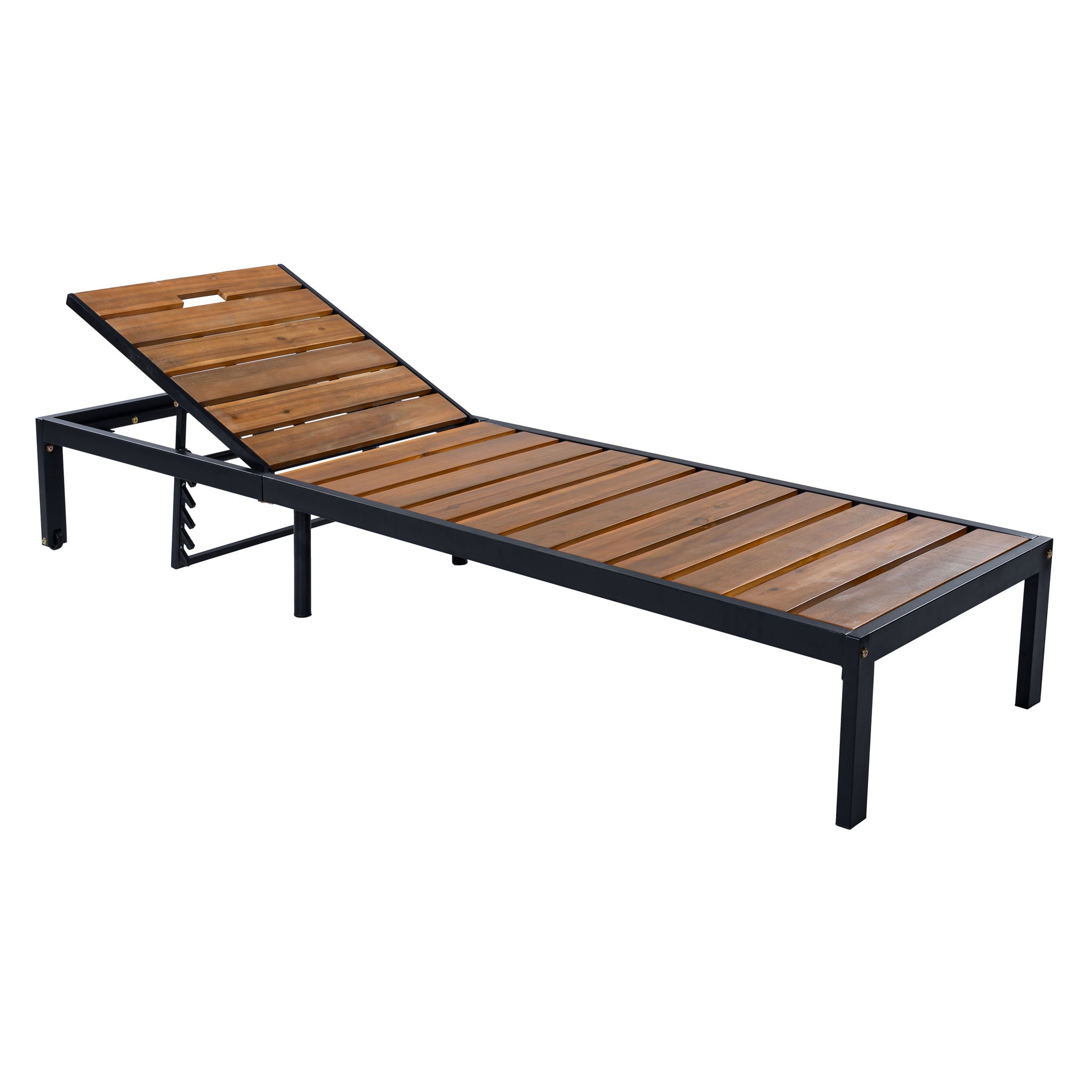 Outdoor Chaise With Adjustable Backrest