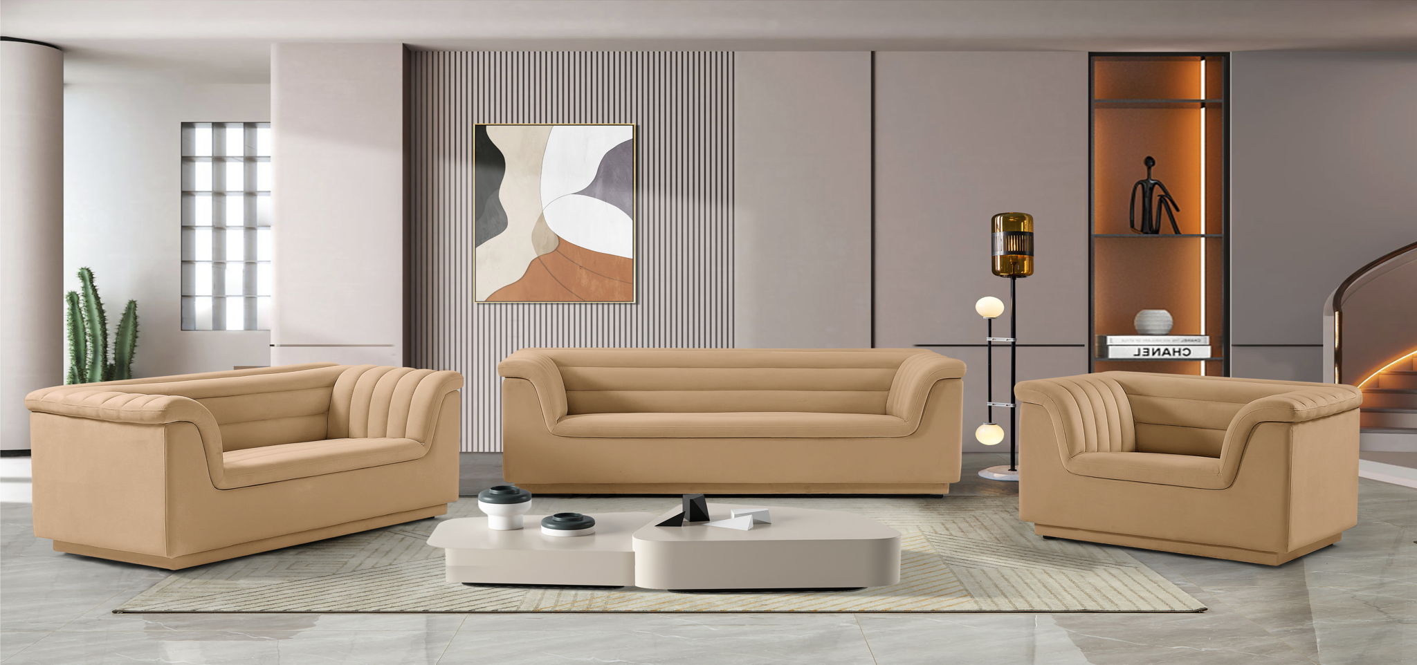 Cascade - Velvet Loveseat