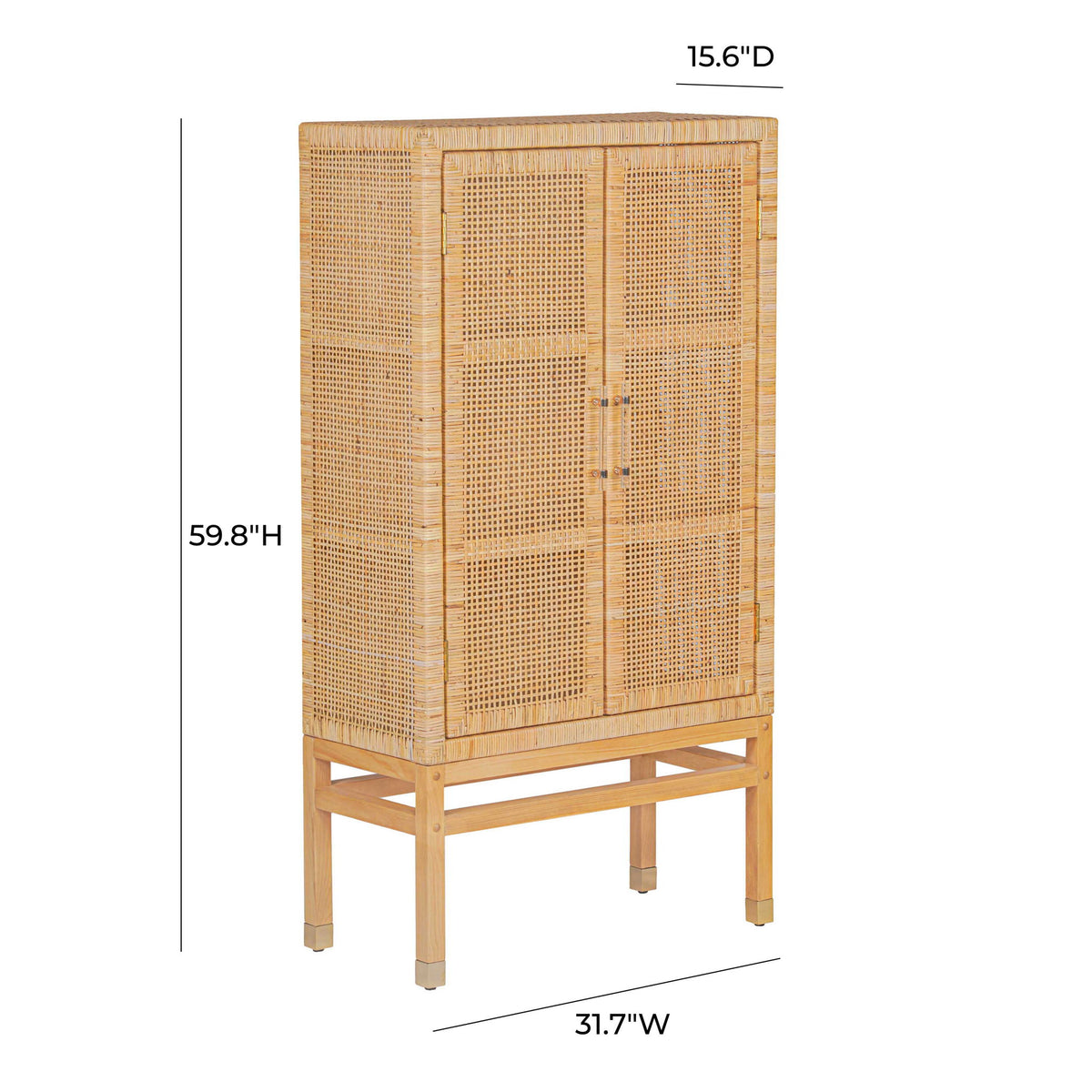 Amara - Woven Rattan Cabinet