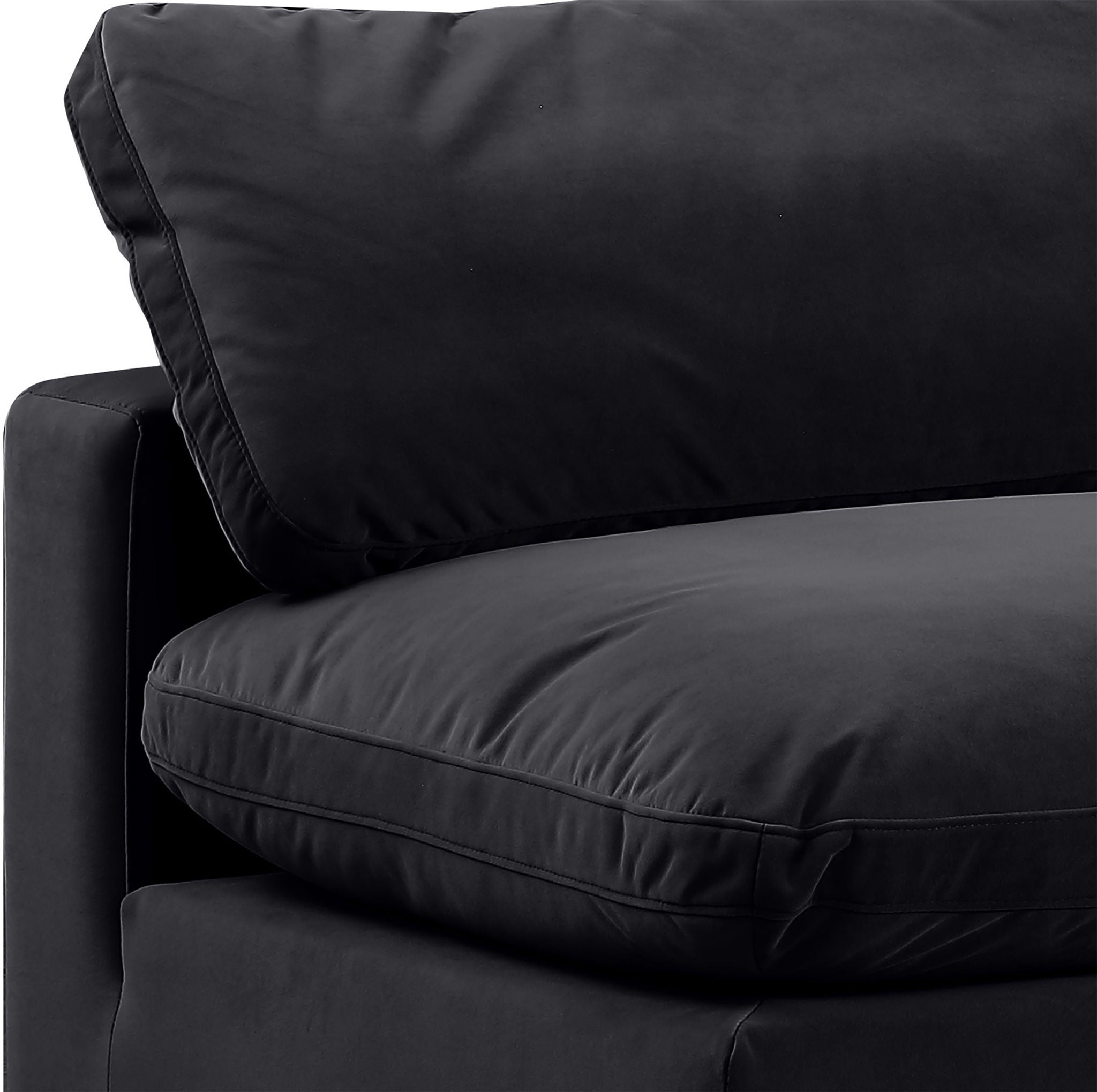 Comfy - 5 Piece Velvet Modular Corner Armless Sectional