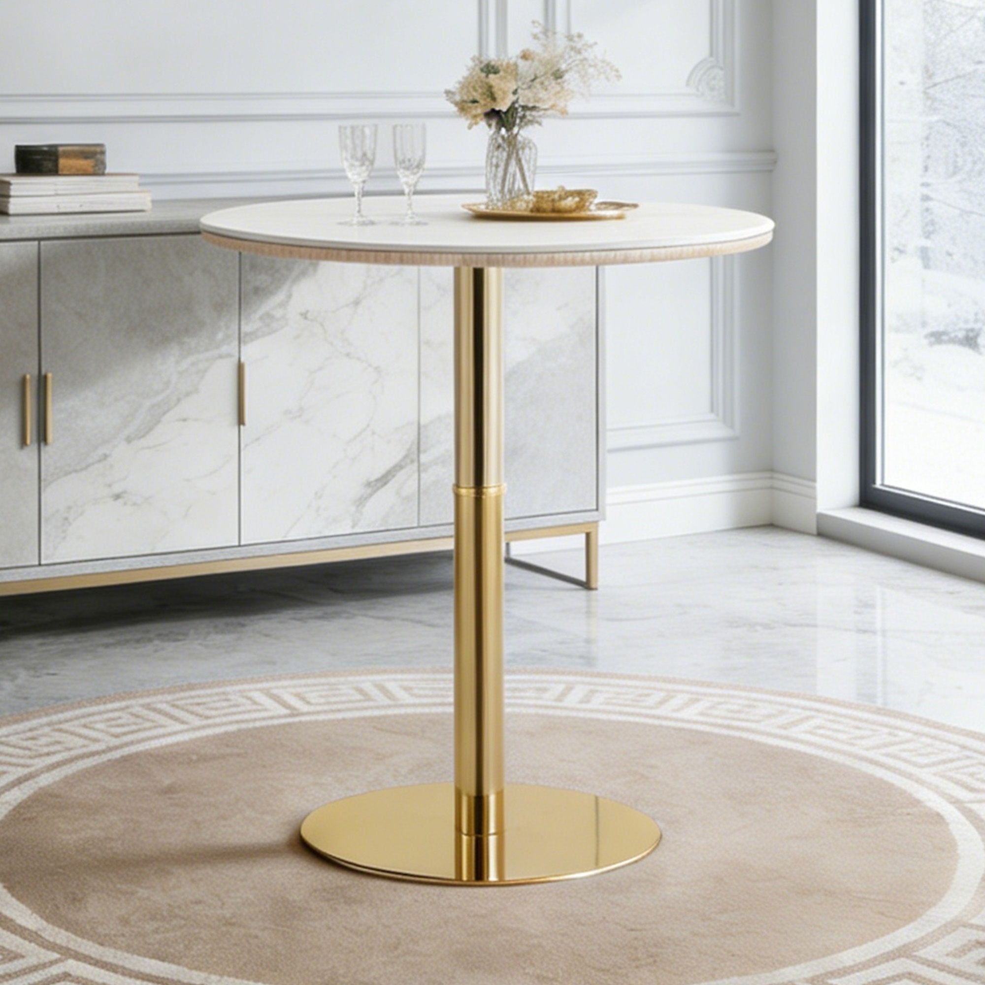 Contemporary Circular Bar Table