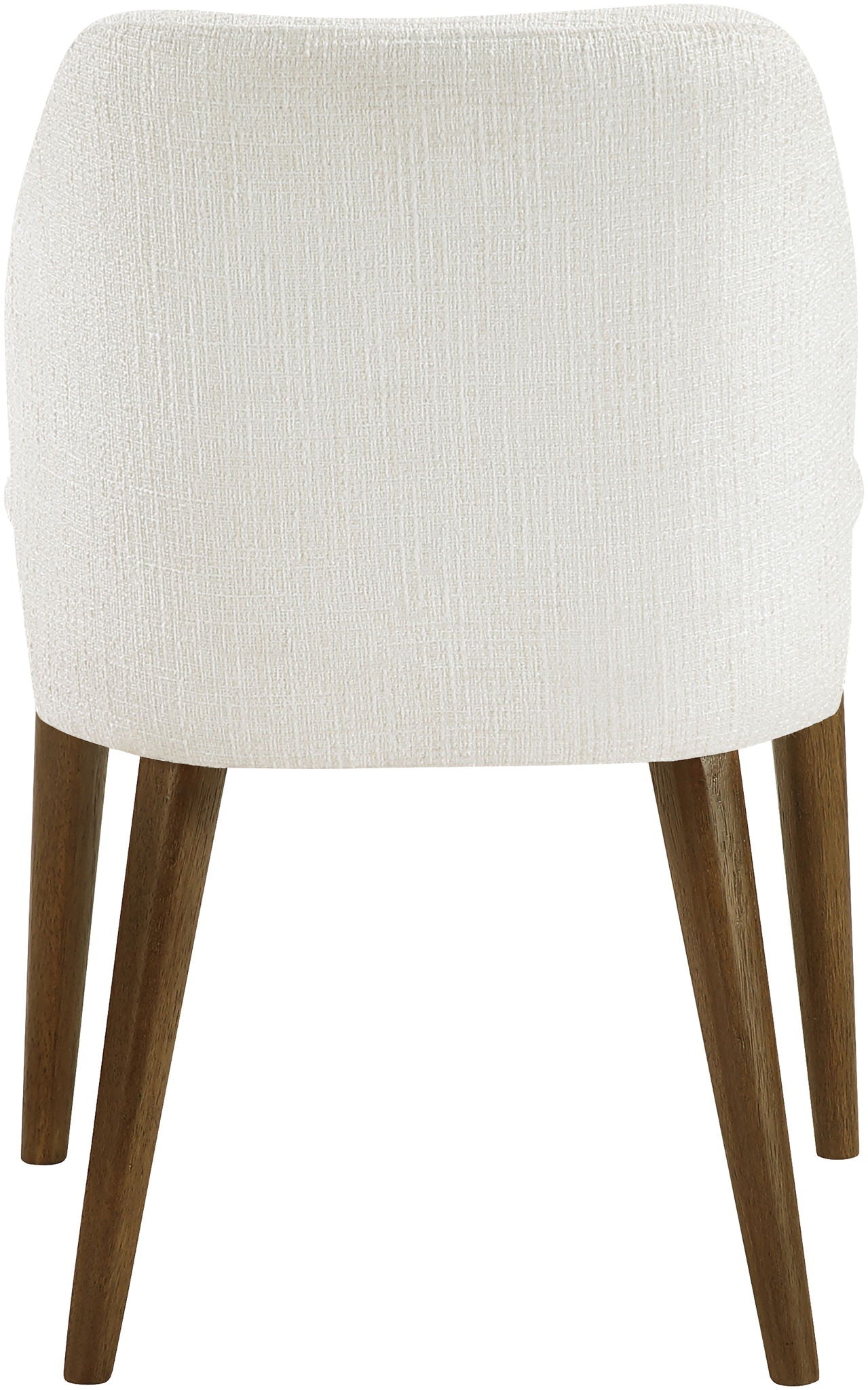 Valeo - Linen Textured Fabric Upholstered Dining Chair (Set of 2) - Painted Brown Base