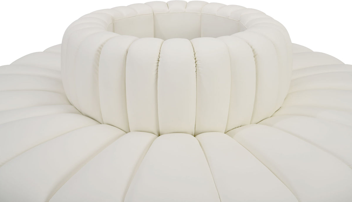 Arc - Faux Leather 8 Piece Round Modular Sofa