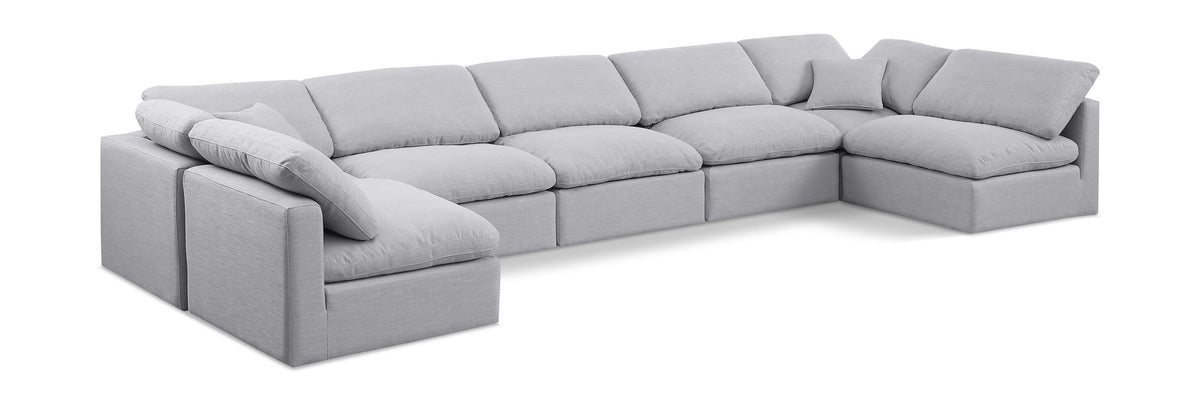 Indulge - Linen 7 Piece Modular U-Shaped Sectional