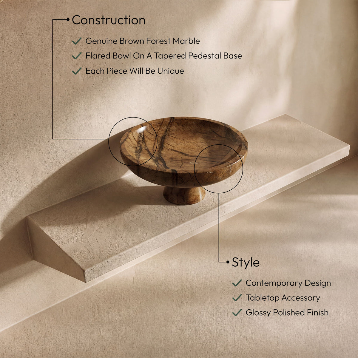 Simpson - Genuine Marble Bowl