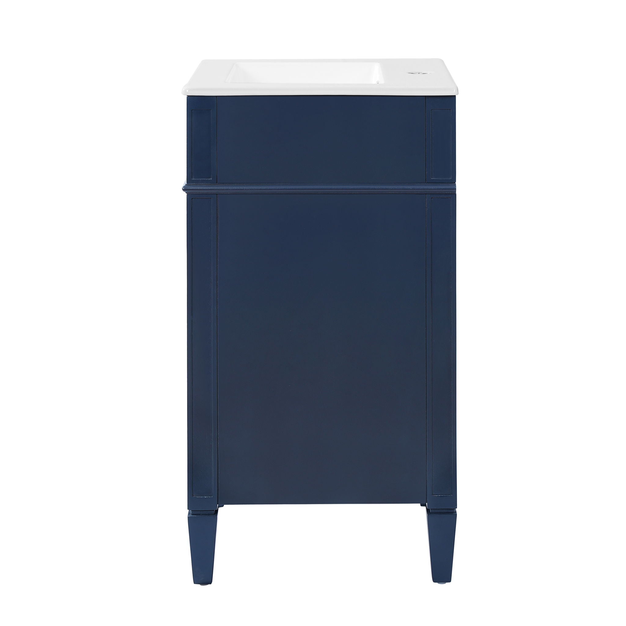 French Style Bathroom Vanity With Sink, Soft-Closing Door, Adjustable Shelf, Rectangular Design