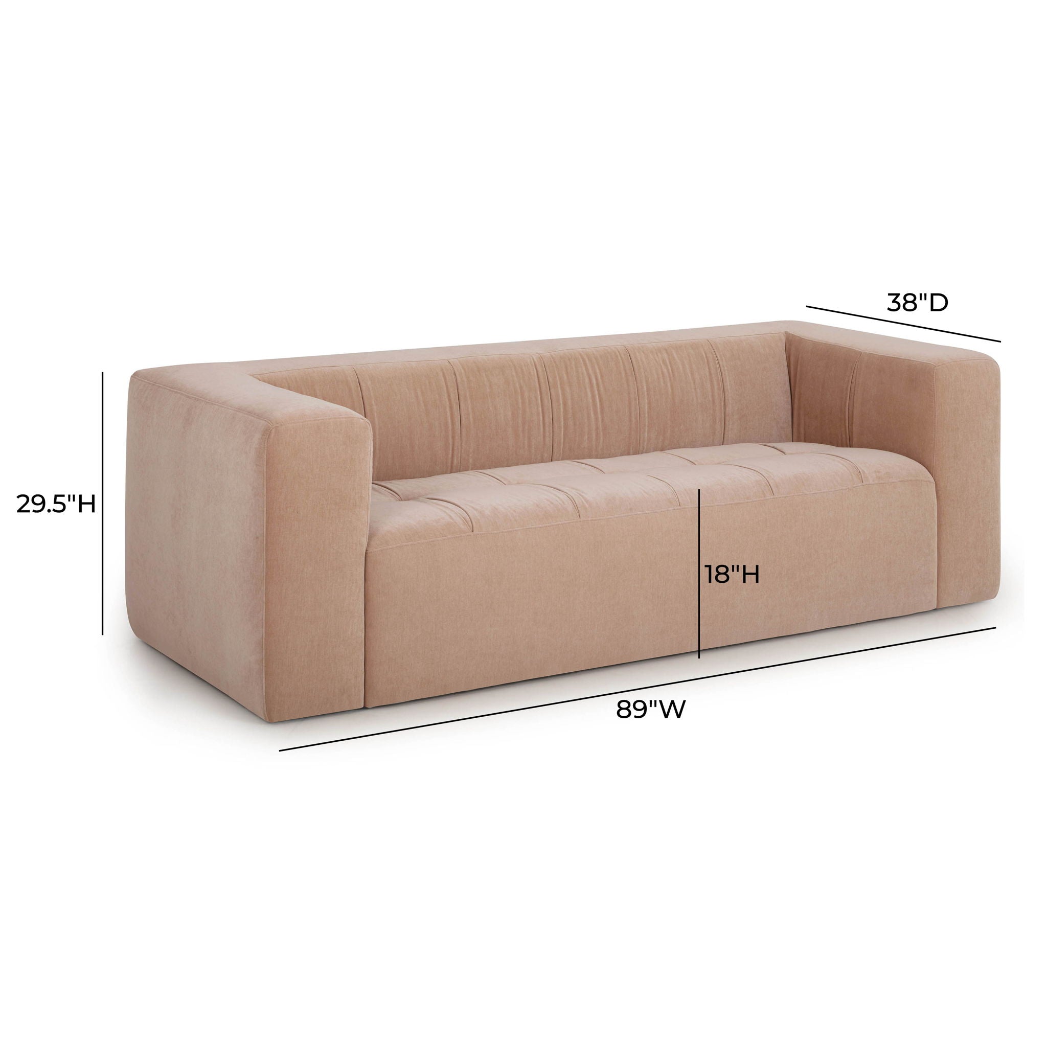 Alder - Upcycled Chenille Sofa