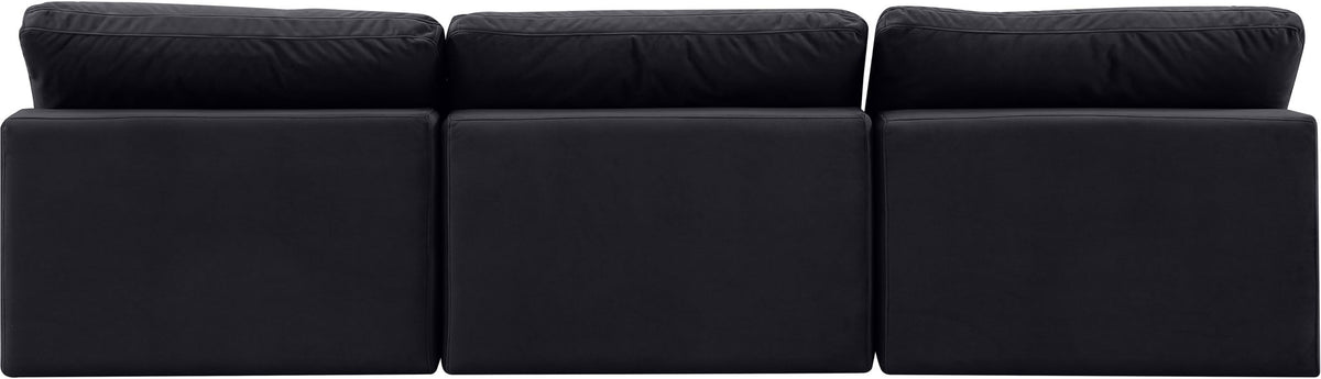 Comfy - Velvet Modular Armless Sofa 3 Seats