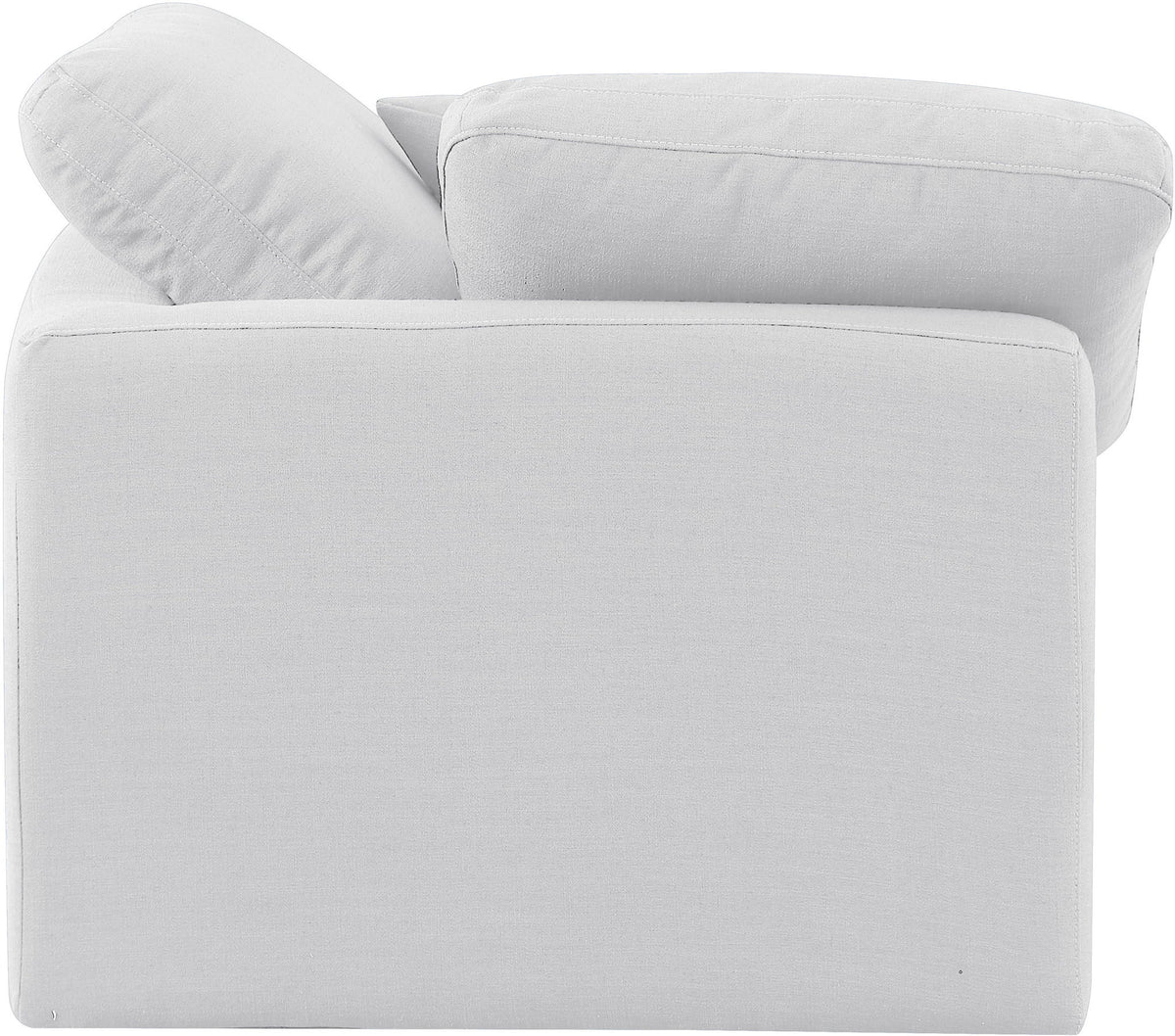 Indulge - Linen Corner Chair - White