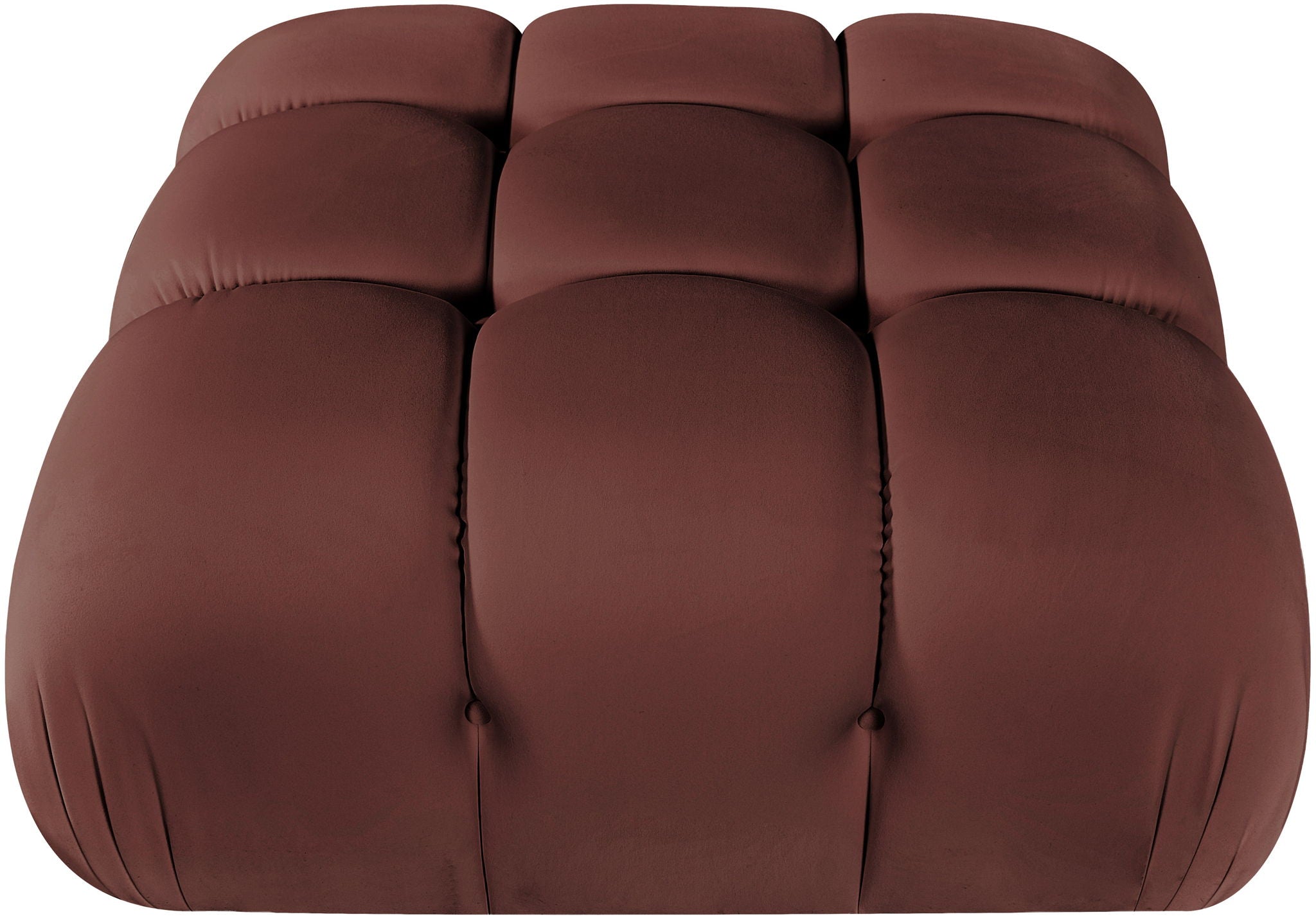 Orin - Velvet Performance Fabric Upholstered Modular Ottoman