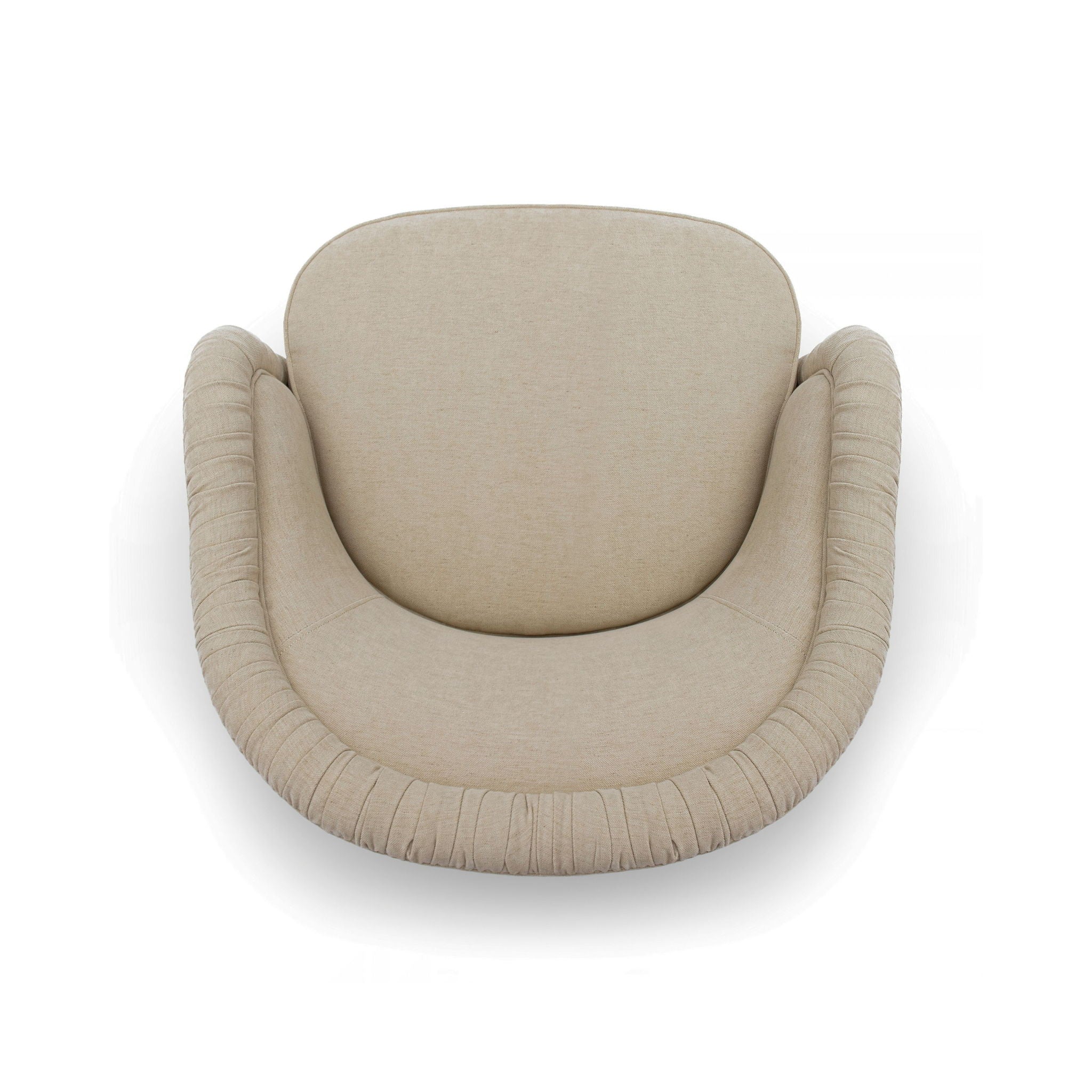 Pamela - Chenille Tassel Lounge Chair - Tan
