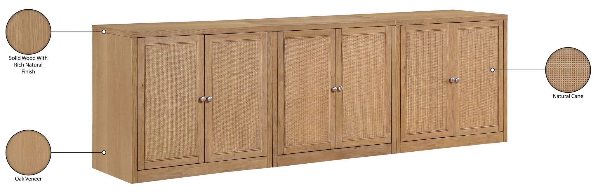 Vero - Solid Wood And Oak Venee Sideboard/Buffet