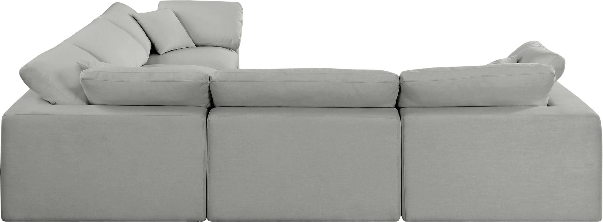 Comfy - 5 Piece Linen Modular Corner Sectional