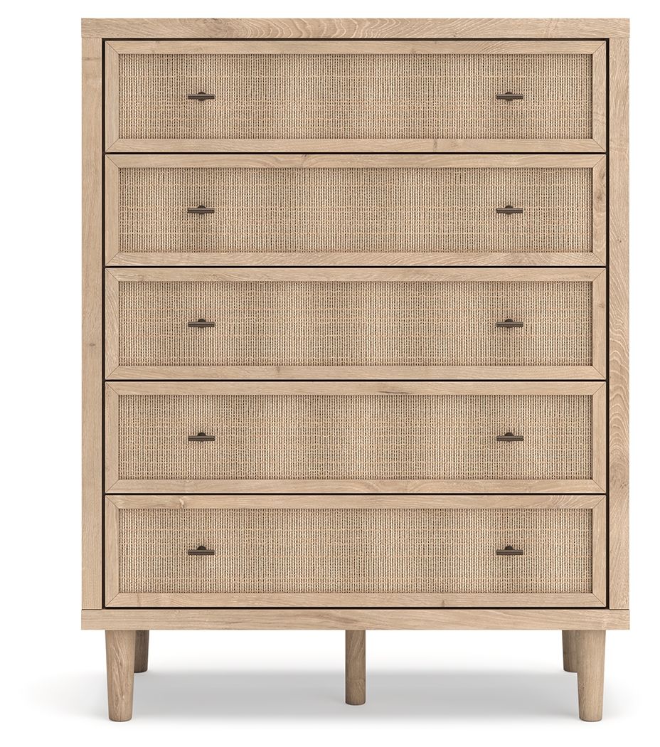 Cielden - Five Drawer Wide Chest - Two-Tone
