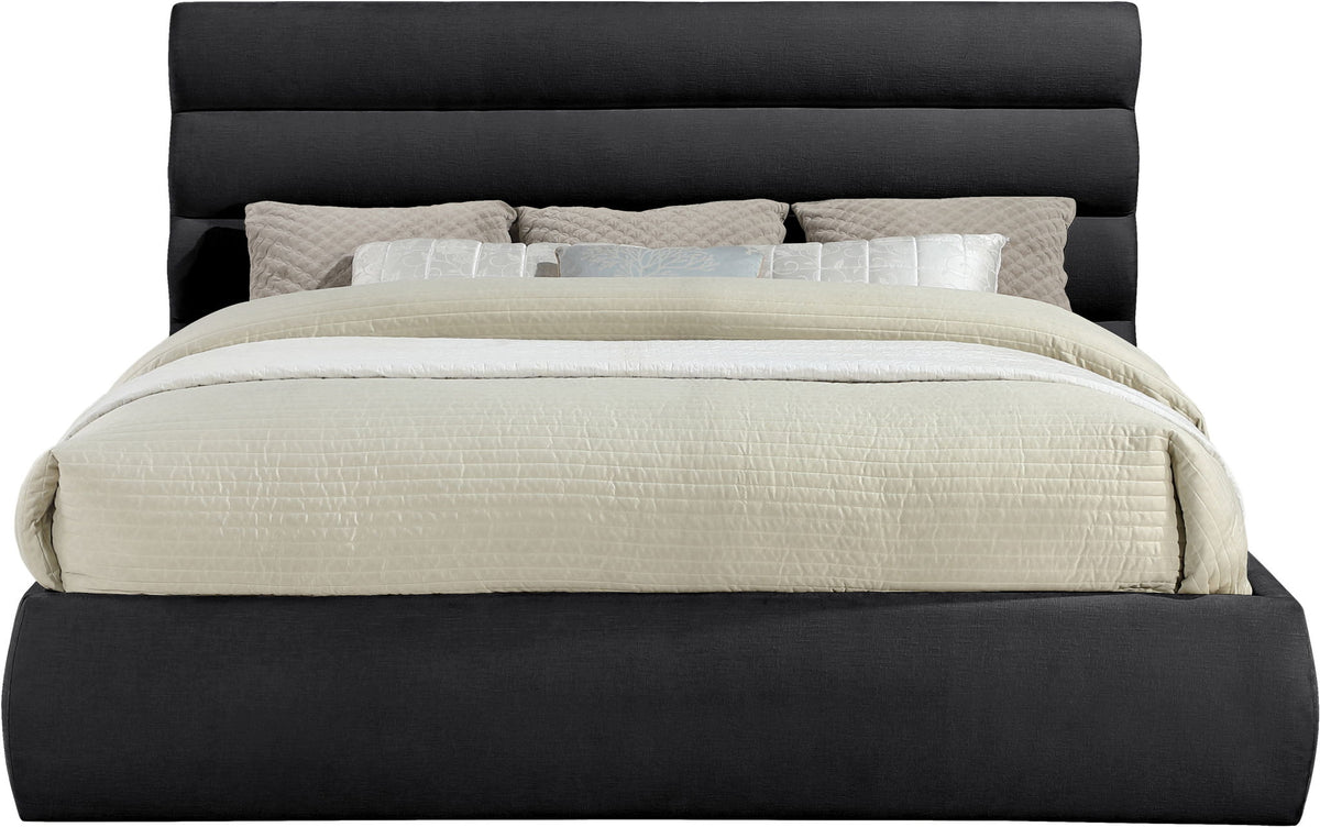 Adam - Chenille Fabric Bed With 52" Headboard