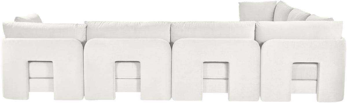 Hammond - Velvet Performance Fabric Upholstered 6 Piece Corner Sectional