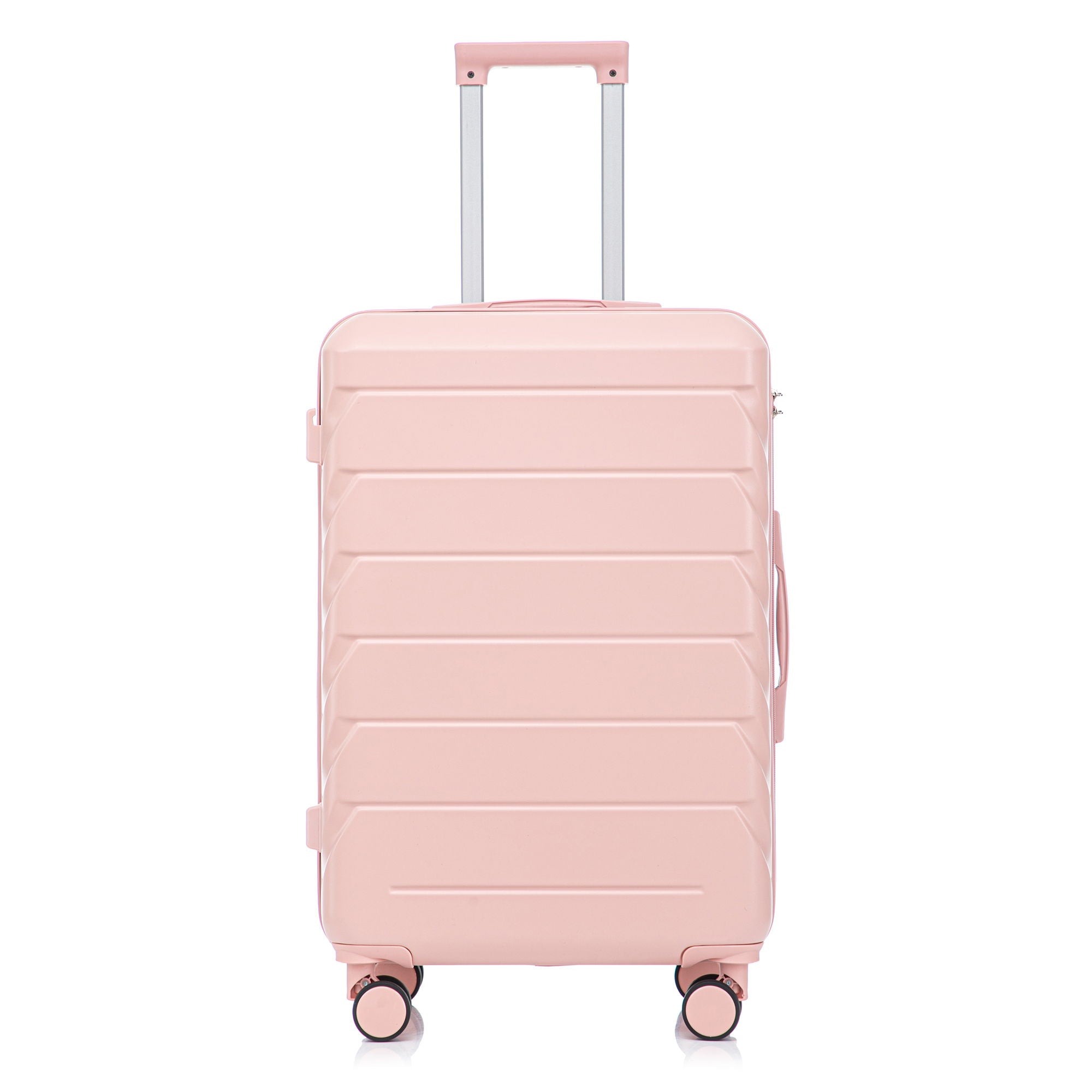 Hard Shell Luggage With Scratch Resistant Surface, 4 Wheels, Combination Lock & Side Hooks