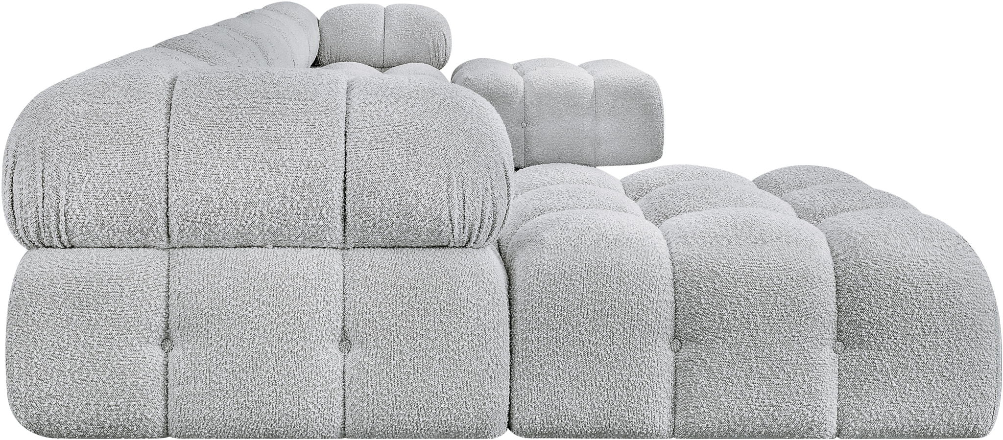 Ames - 7 Piece Fabric Modular U-Shaped Sectional