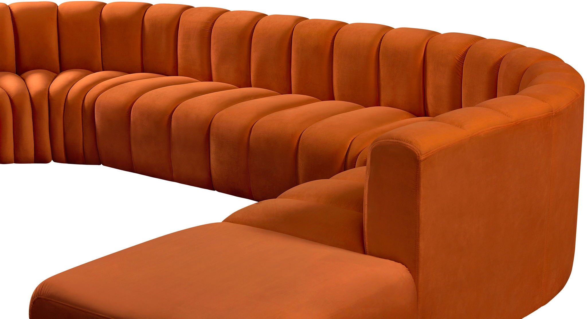 Arc - Velvet 6 Piece Corner Modular Sofa