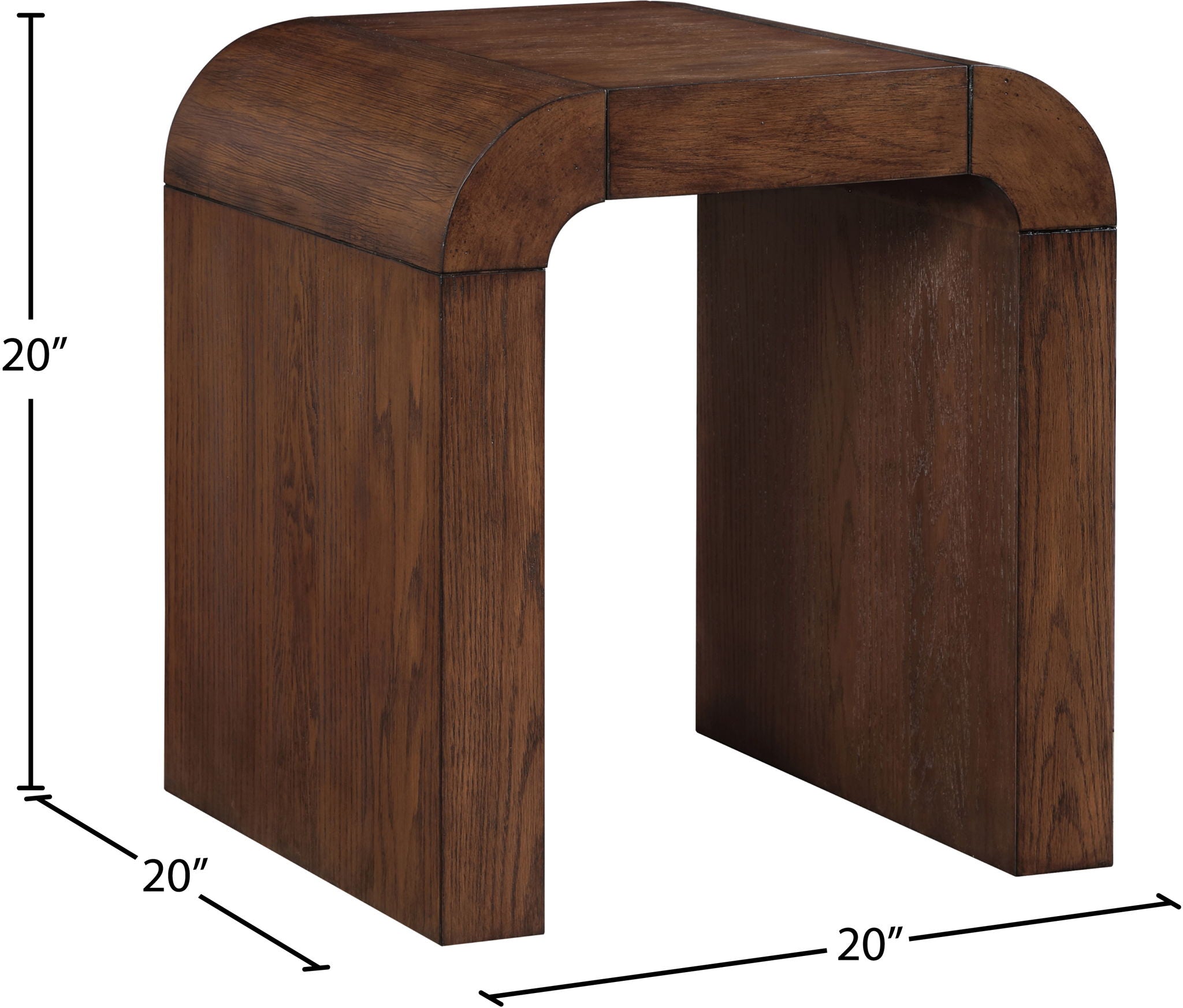 Toulon - Oak Veneer End Table