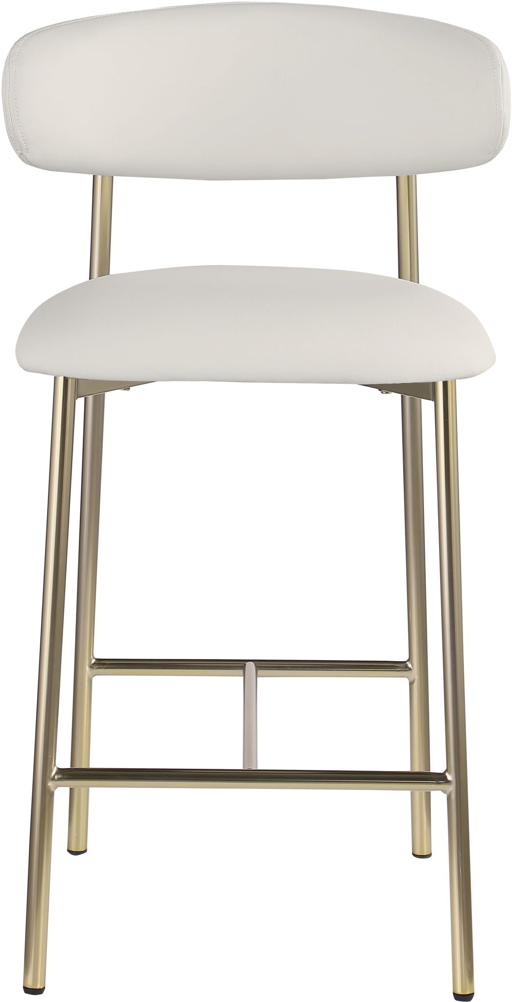 Lupita - Counter Stool With Brushed Gold Frame (Set of 2)