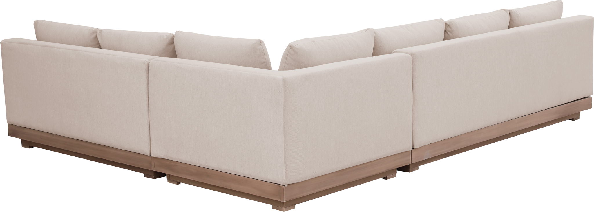Solace - Olefin Performance Fabric 3 Piece Outdoor Patio Modular Sectional (Sofa, Loveseat & Corner Chair)