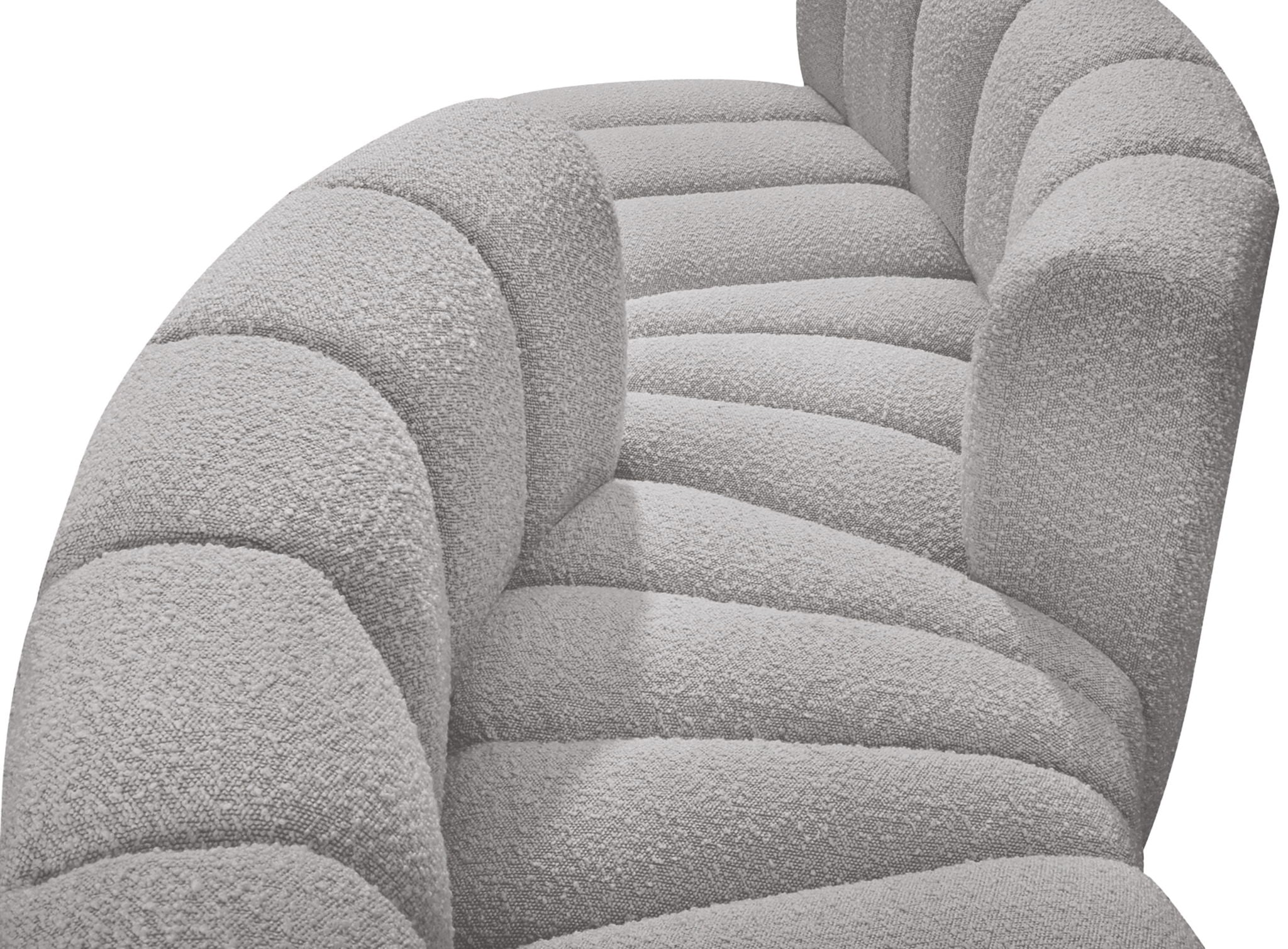Arc - Boucle Fabric 4 Piece Sofa