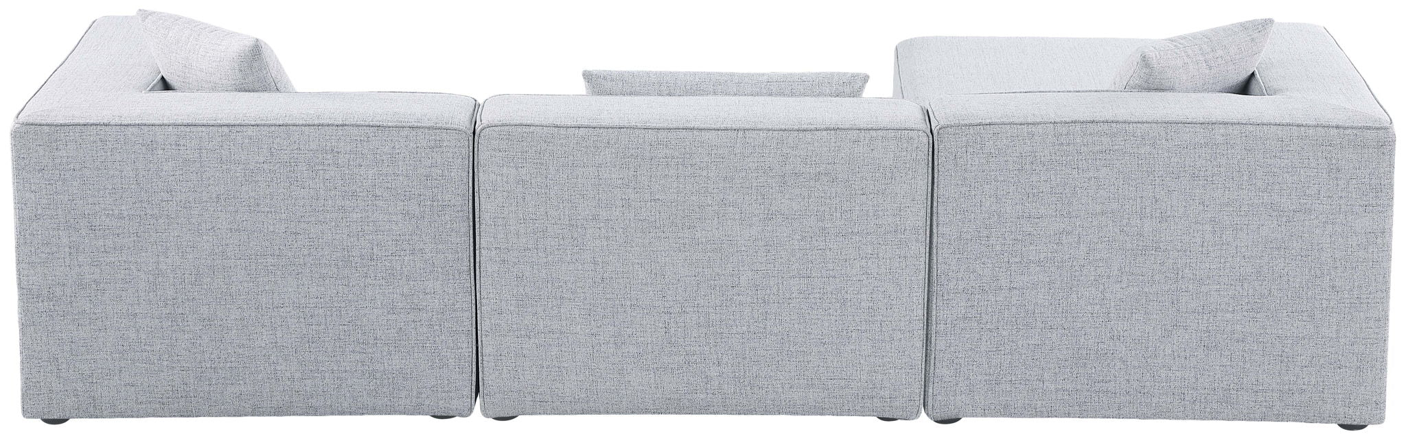 Cube - Linen 4 Piece Modular Sectional With Chaise