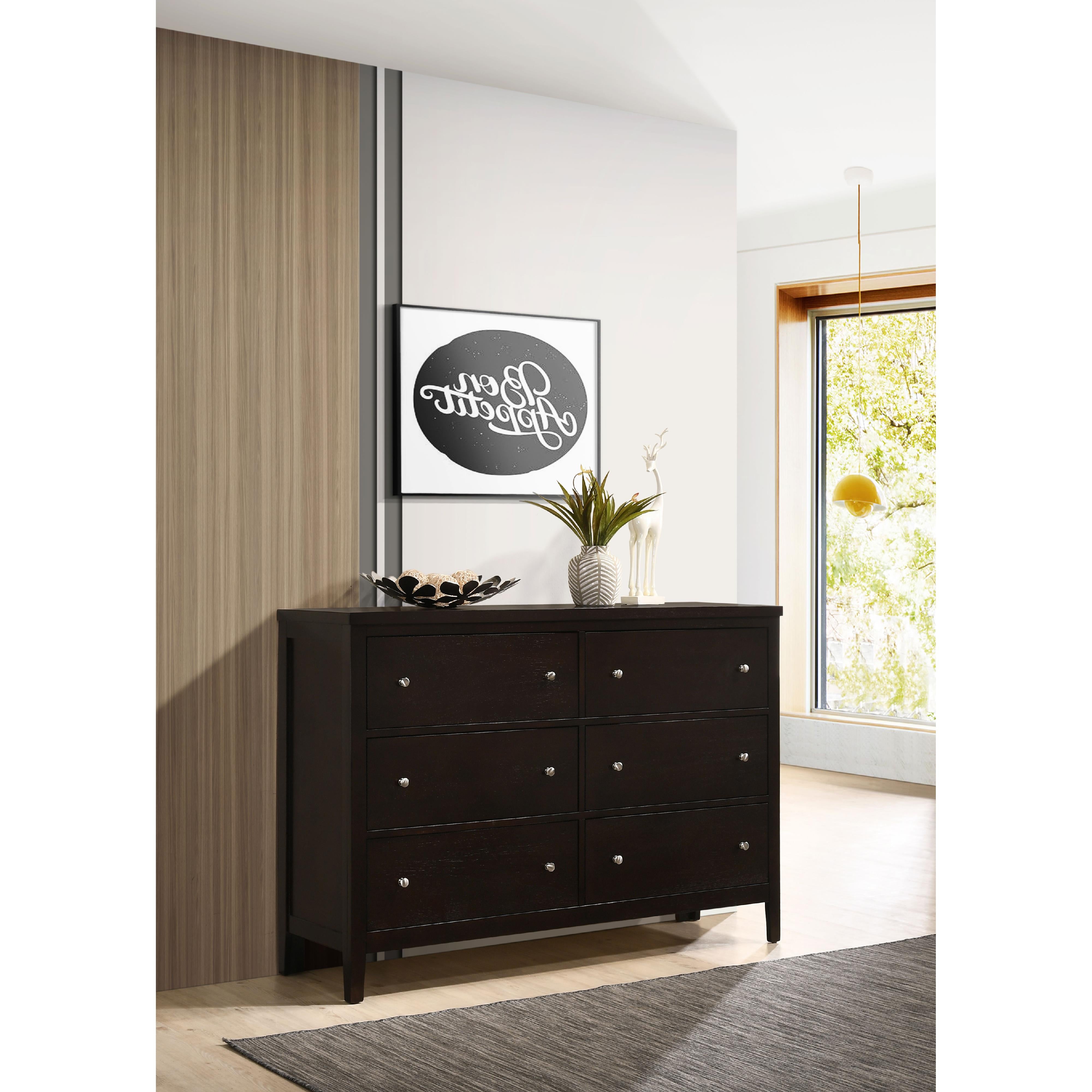 Diamond Modern Furniture COA Carlton 6-Drawer Dresser 202093 IMAGE 9