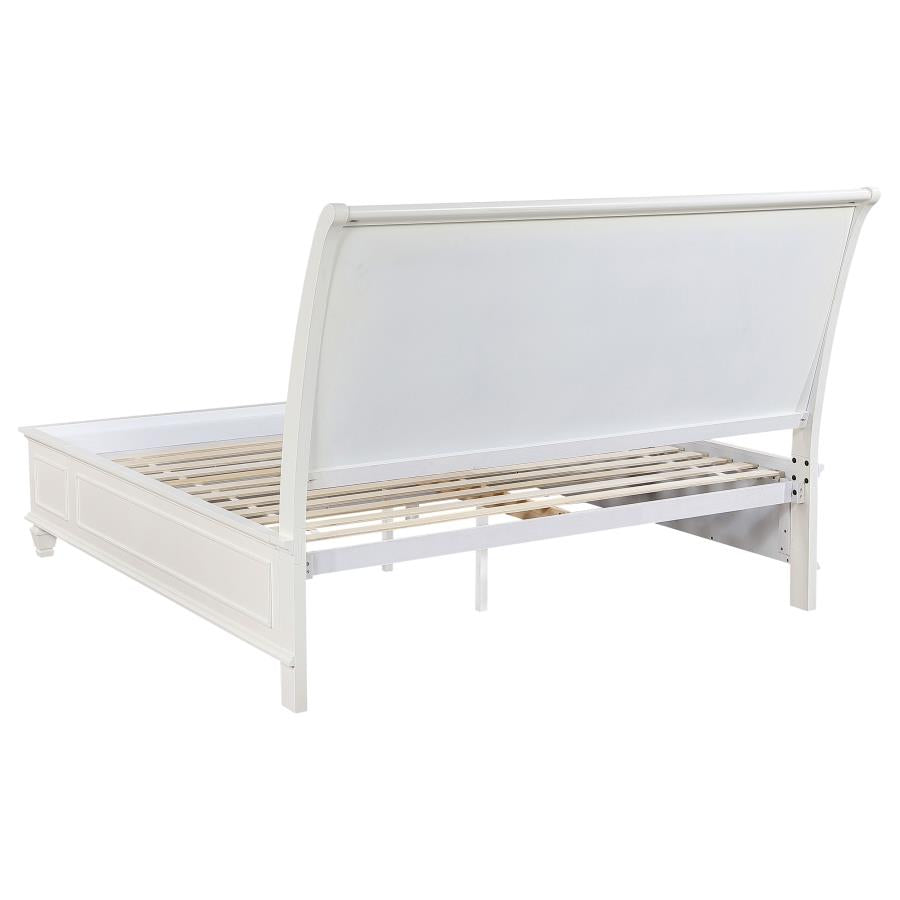 Sandy Beach 5-piece Eastern King Bedroom Set Cream White