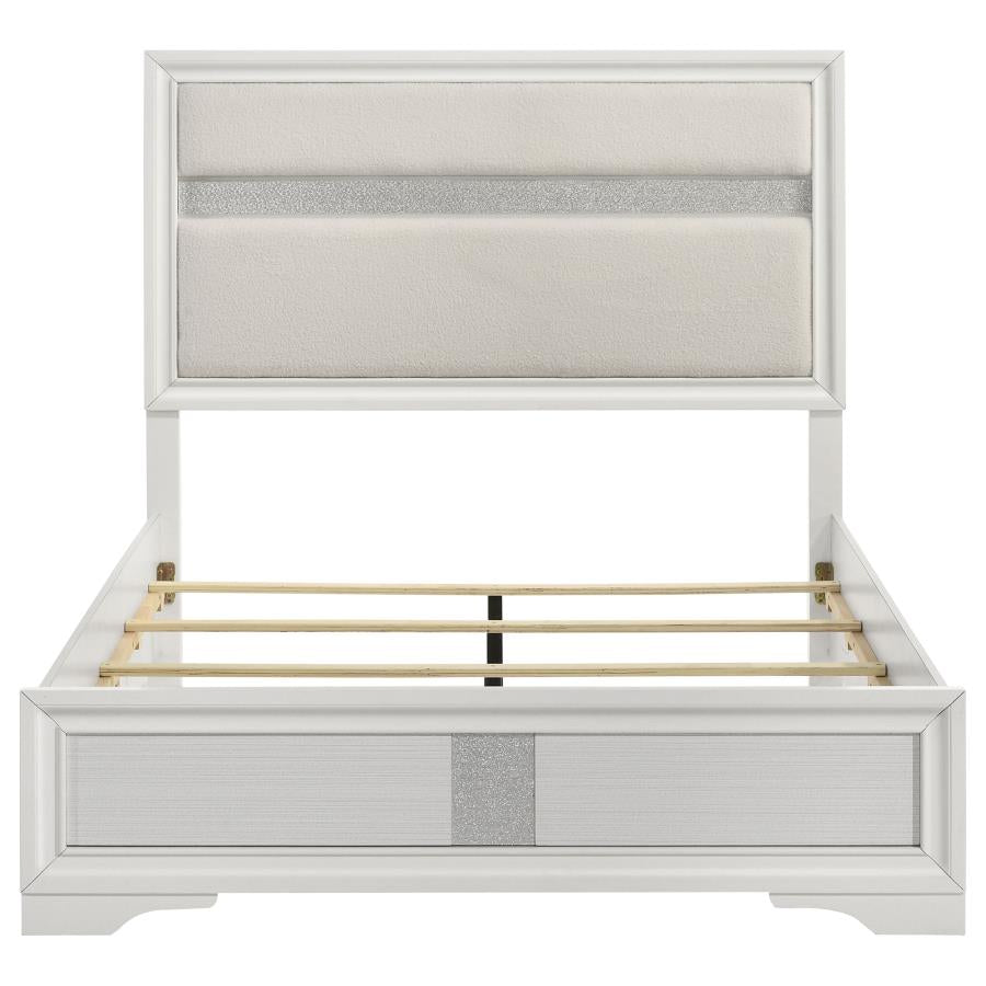 Miranda 54-inch Upholstered Full Panel Bed White