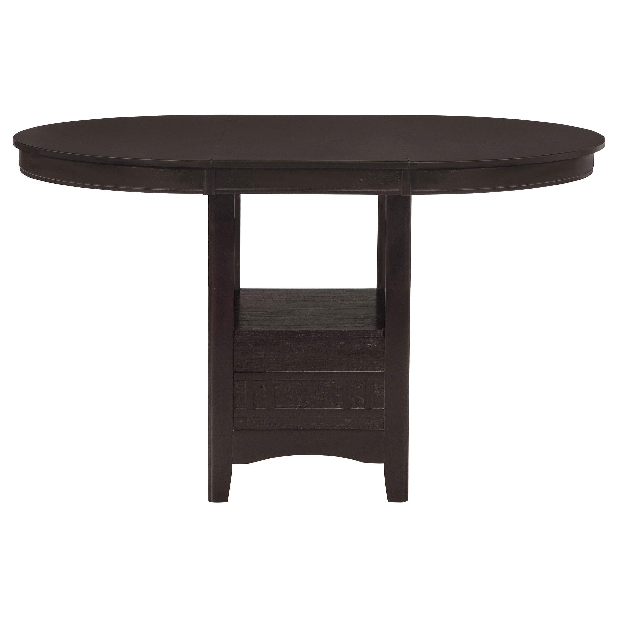 Diamond Modern Furniture COA Oval Lavon Counter Height Dining Table with Pedestal Base 102888 IMAGE 4
