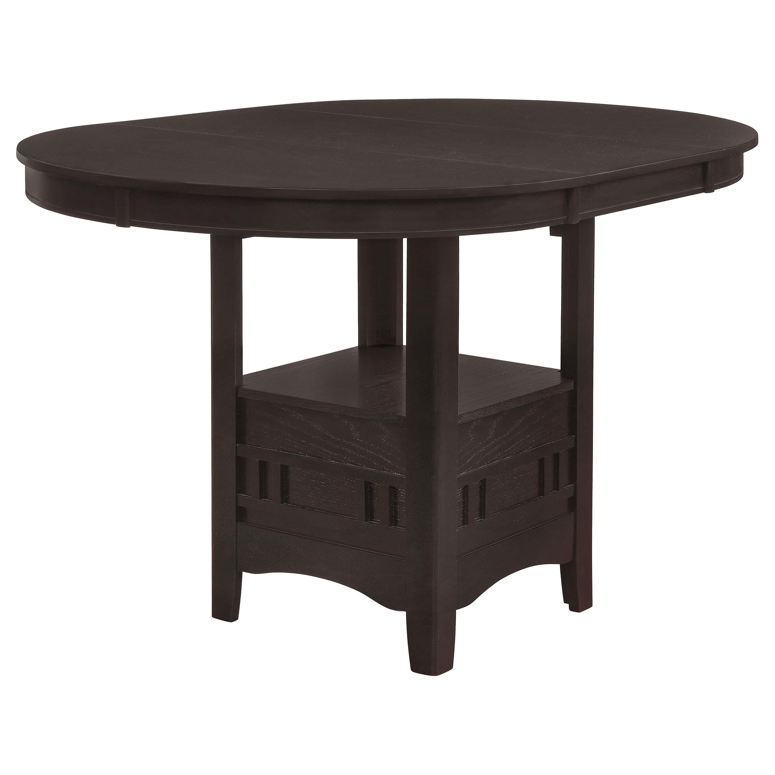 Diamond Modern Furniture COA Oval Lavon Counter Height Dining Table with Pedestal Base 102888 IMAGE 5