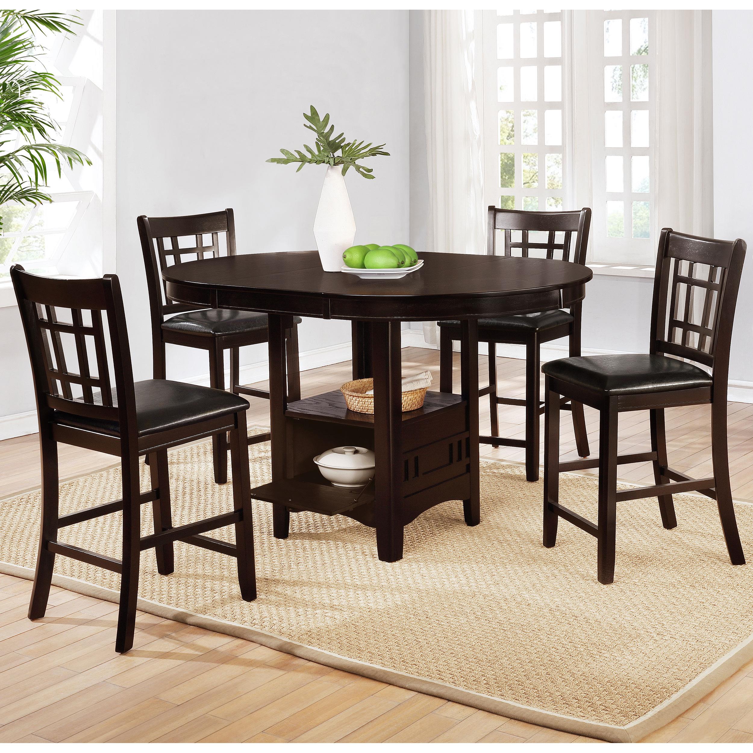 Diamond Modern Furniture COA Oval Lavon Counter Height Dining Table with Pedestal Base 102888 IMAGE 7