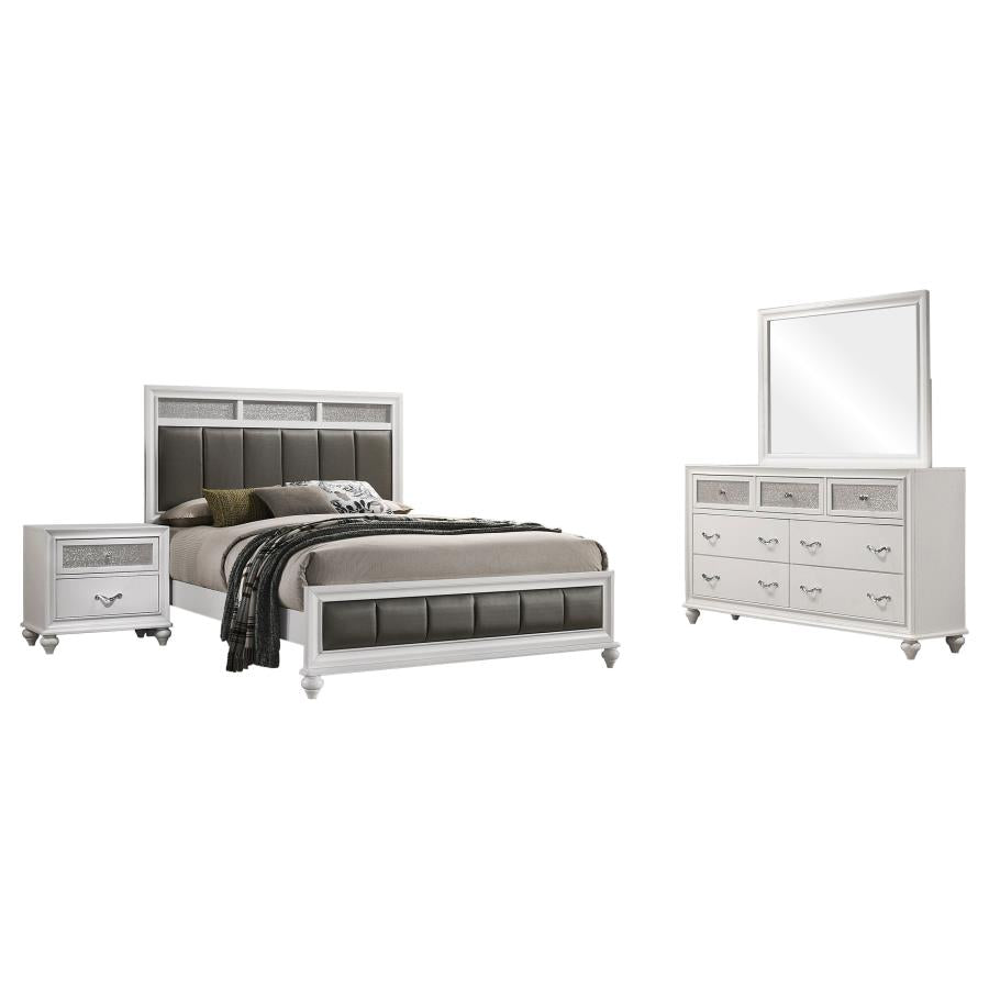 Barzini 4-piece Bedroom Set White
