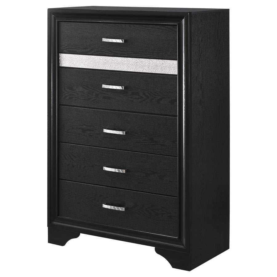 Miranda 6-drawer Bedroom Chest Black