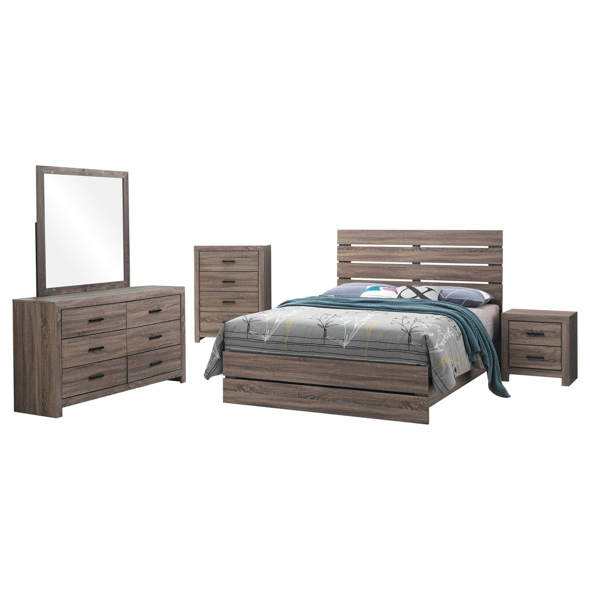 Brantford 5-piece Bedroom Set Barrel Oak
