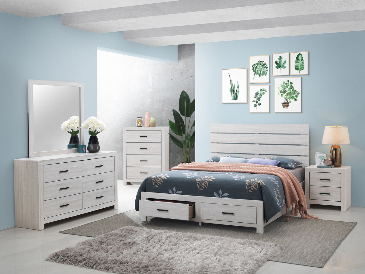Brantford 5-piece Bedroom Set Coastal White