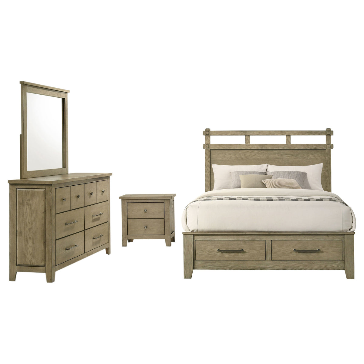 Hazlewood 4-piece Bedroom Set Vineyard Oak