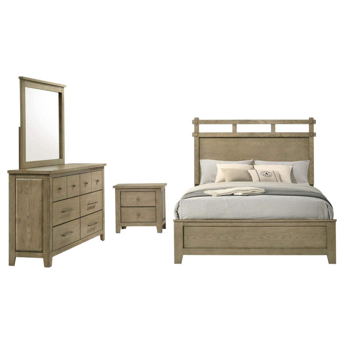 Hazlewood 4-piece Bedroom Set Vineyard Oak
